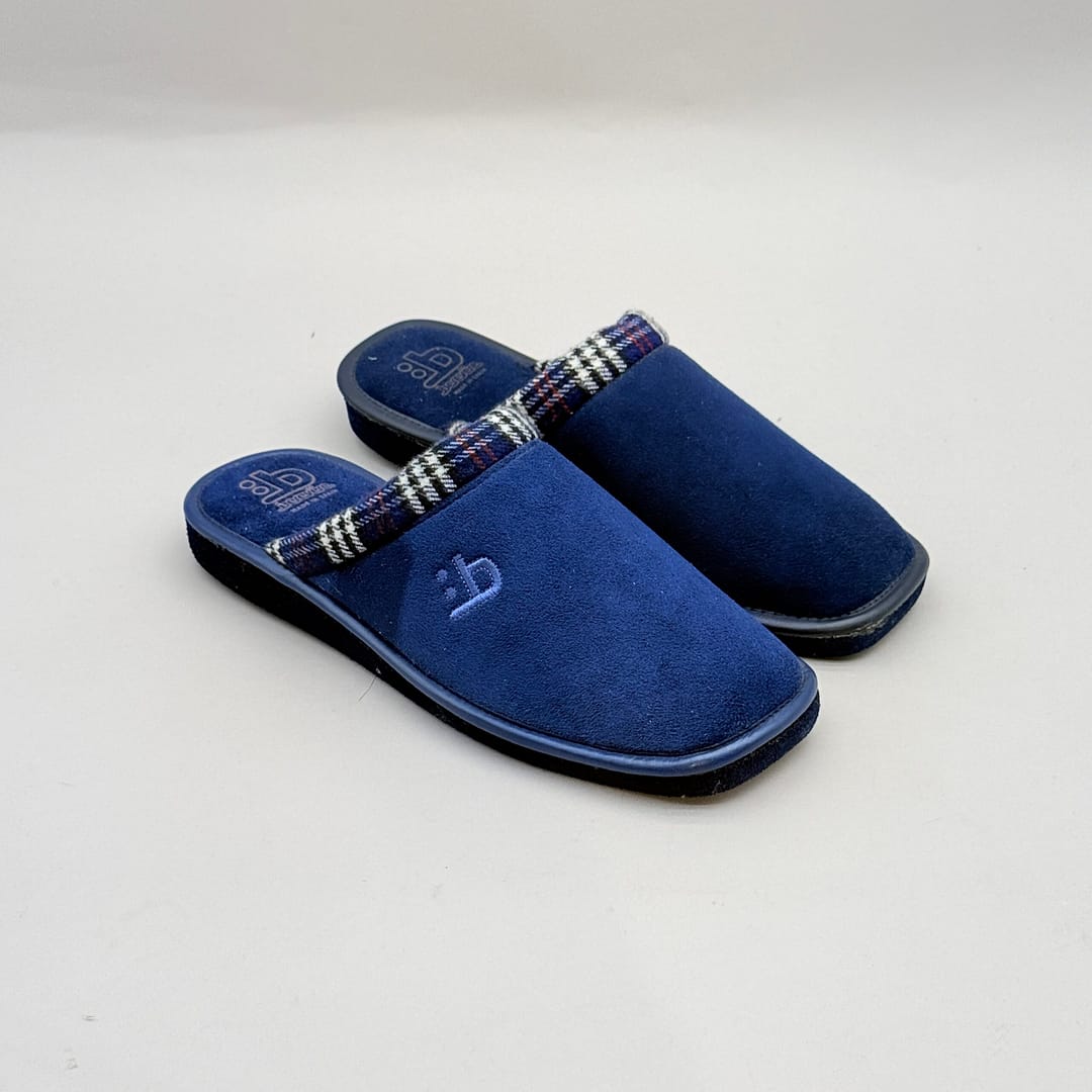 Zapatilla de Casa Hombre Berevere IN307 Abierta Azul BEREVERE3 Zapatilla de casa Berevere IN307 hombre abierta azul