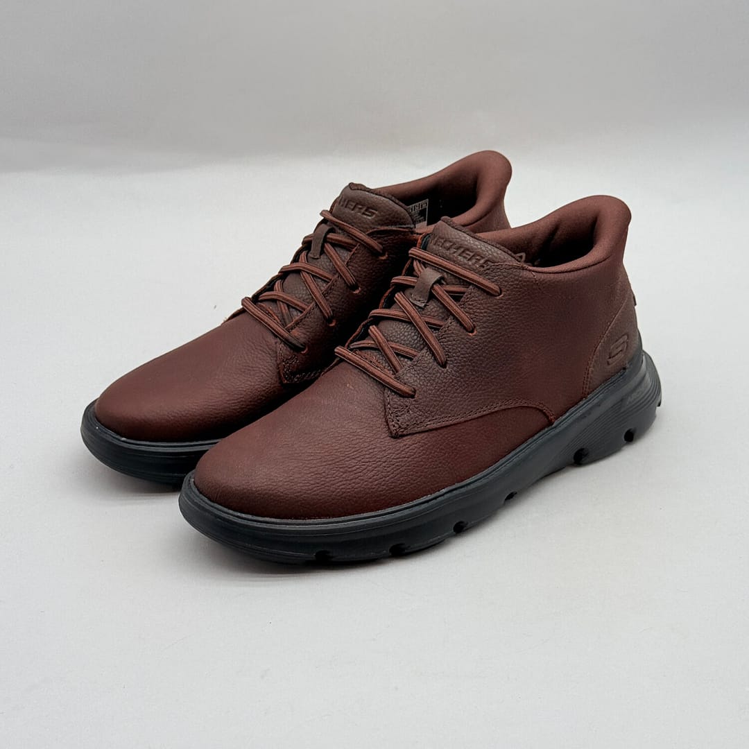 Botín Hombre Skechers Arch Fit 205541 Marrón SK-537 Botín Skechers Arch Fit 205541 marrón para hombre con plantilla extraíble SK-537