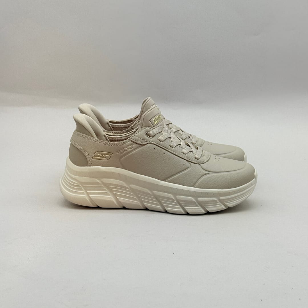Deportivas Mujer Skechers BOBS B Flex Hi Always Up Slip-ins Beige Taupe 117394 TPE SK-56 Deportivas Skechers BOBS B Flex Hi Always Up 117394 TPE beige taupe con plataforma y Slip-ins