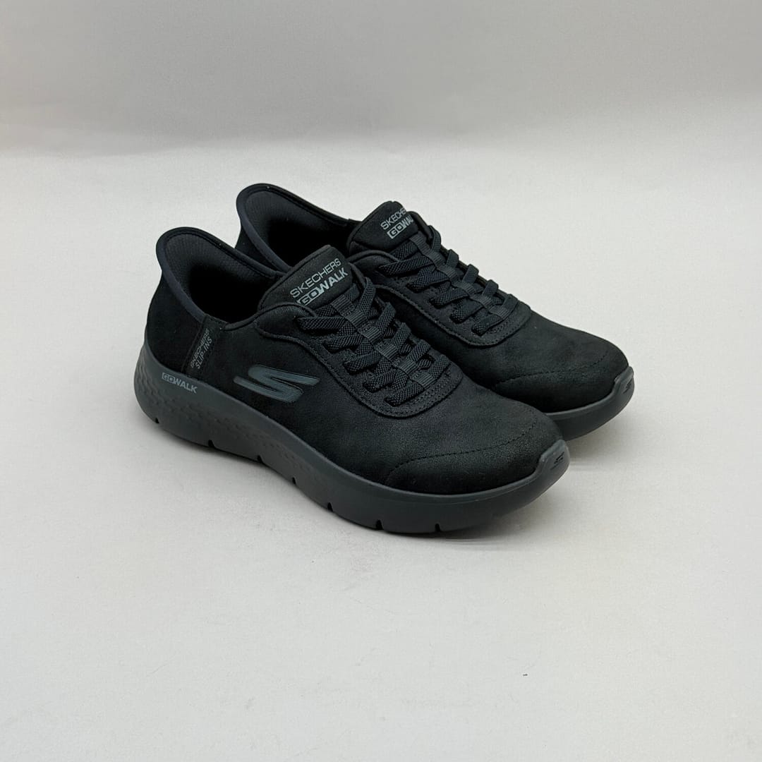 Deportivas Mujer Skechers GO WALK Flex Mali Slip-ins 124837 Negro SK-60 Deportivas Skechers GO WALK Flex Mali 124837 negras para mujer con Slip-ins y plantilla extraíble