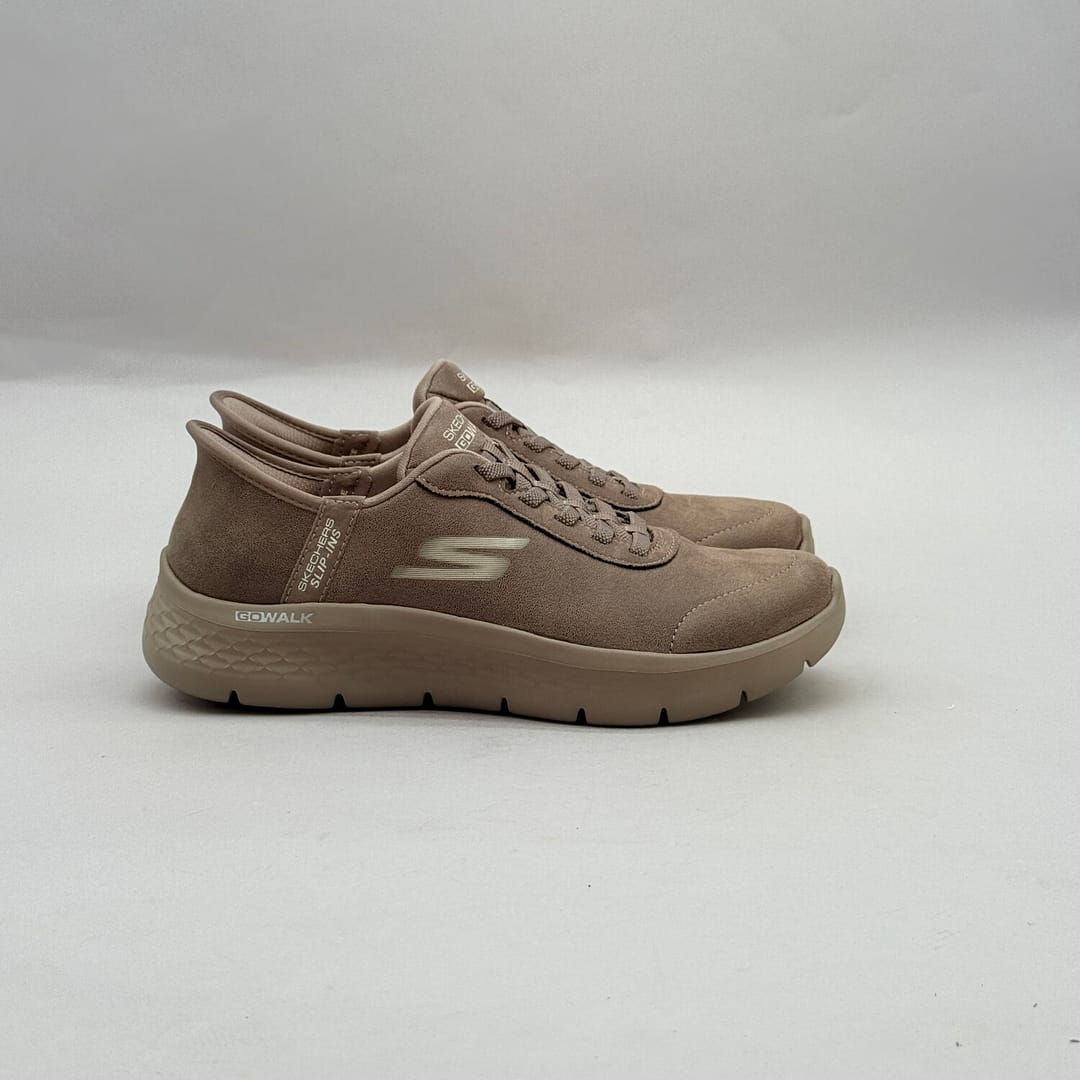 Deportivas Mujer Skechers GO WALK Slip-ins 124837 Marrón SK-61 Deportivas Skechers GO WALK Flex Mali 124837 marrón mujer con Slip-ins y plantilla extraíble