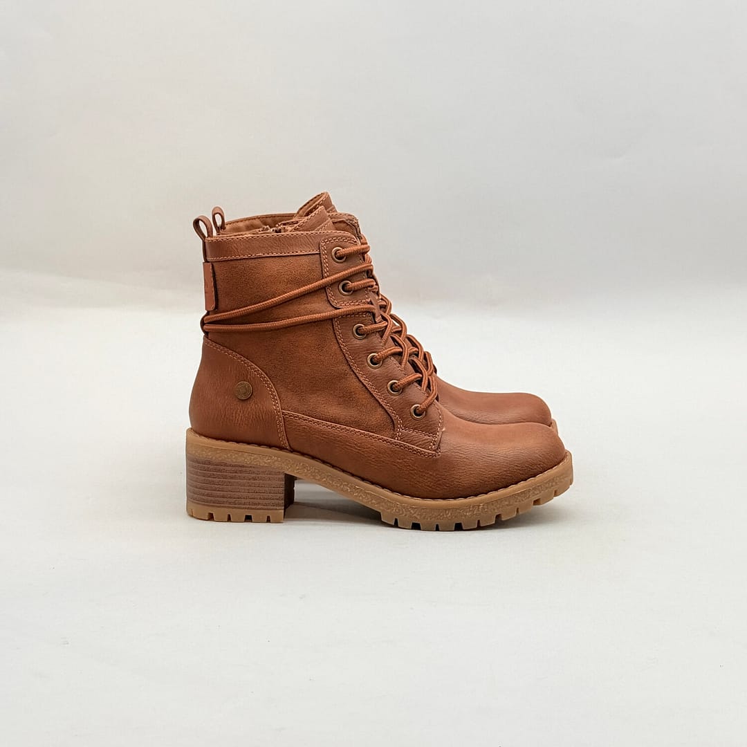 Botín Mujer Refresh Efecto Piel Camel REF33 Botín Refresh mujer camel efecto piel REF33