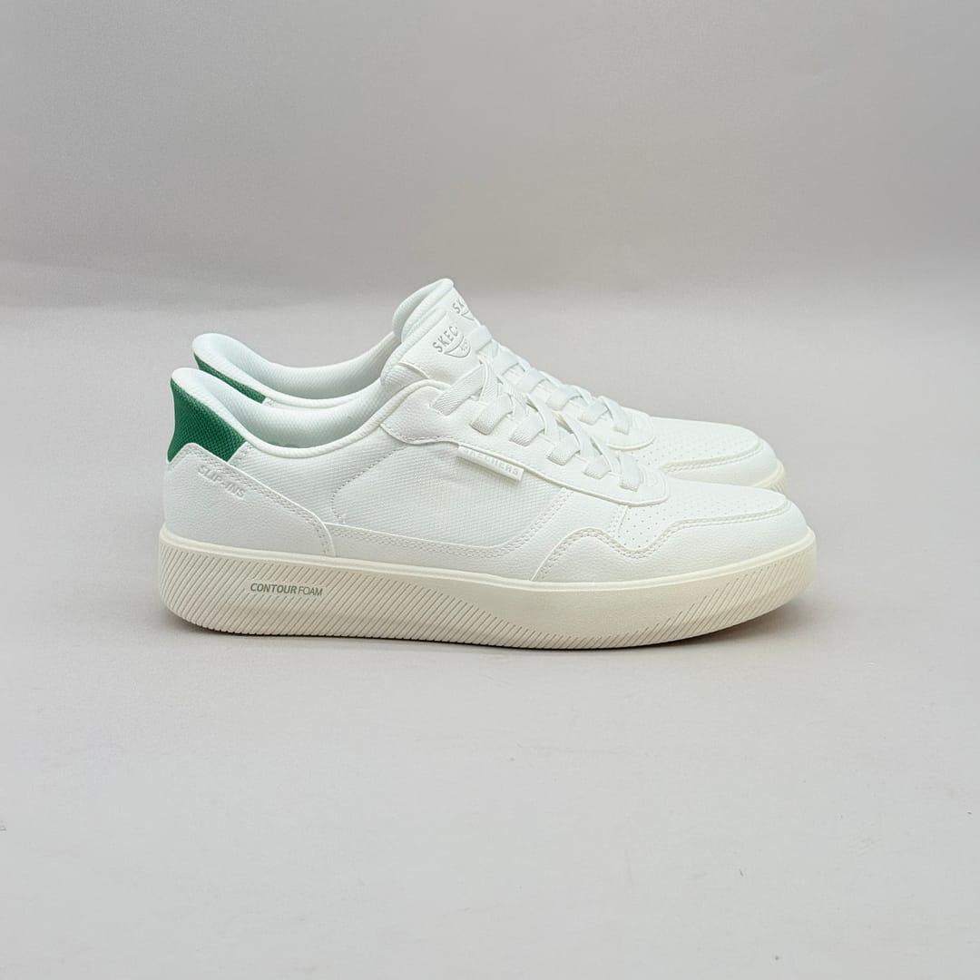 Zapatillas Skechers Slip-ins Blancas Laterales Hombre SK509 Zapatillas Skechers Slip-ins blancas laterales hombre SK509