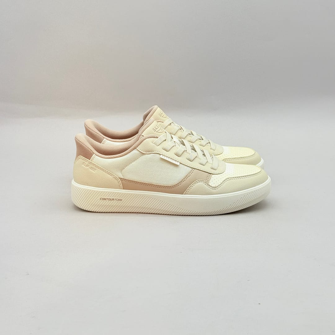 Zapatillas Skechers Beige Mujer SK511 Zapatillas Skechers beige mujer cómodas SK511