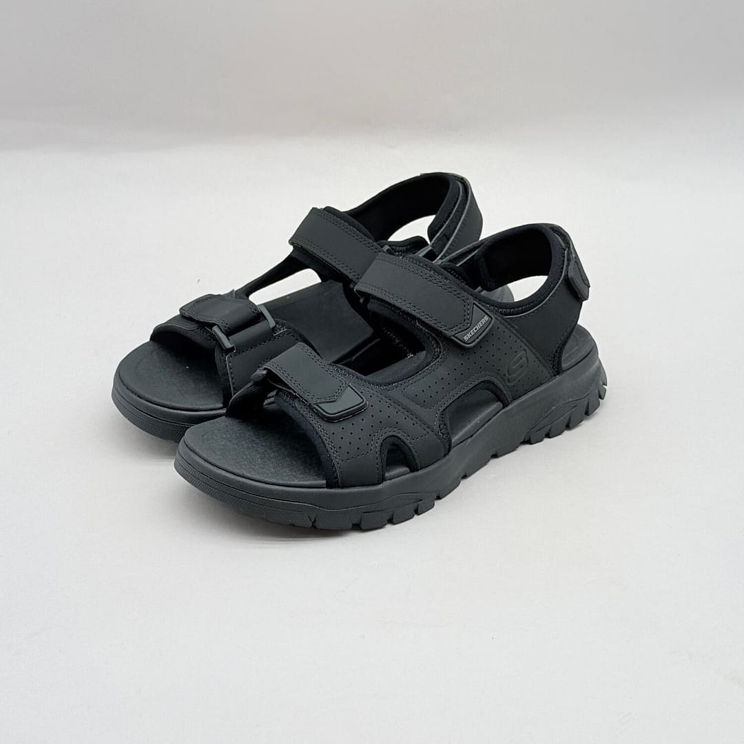 Sandalias Skechers Negras Hombre sk523 Sandalias Skechers Negras Hombre SK523