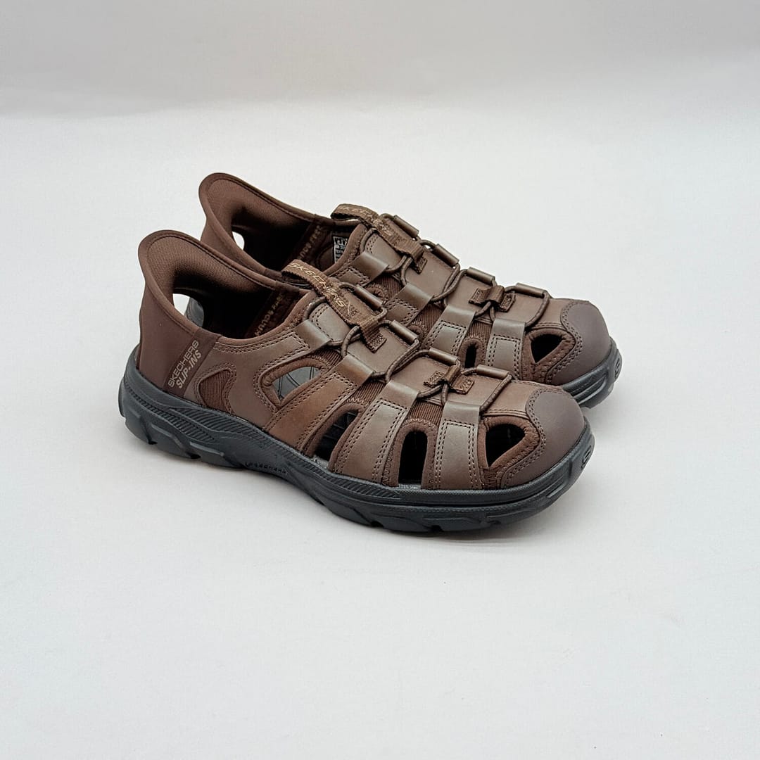 Sandalias Skechers Marrón Hombre SK524 Sandalias Skechers marrón hombre cómodas SK524