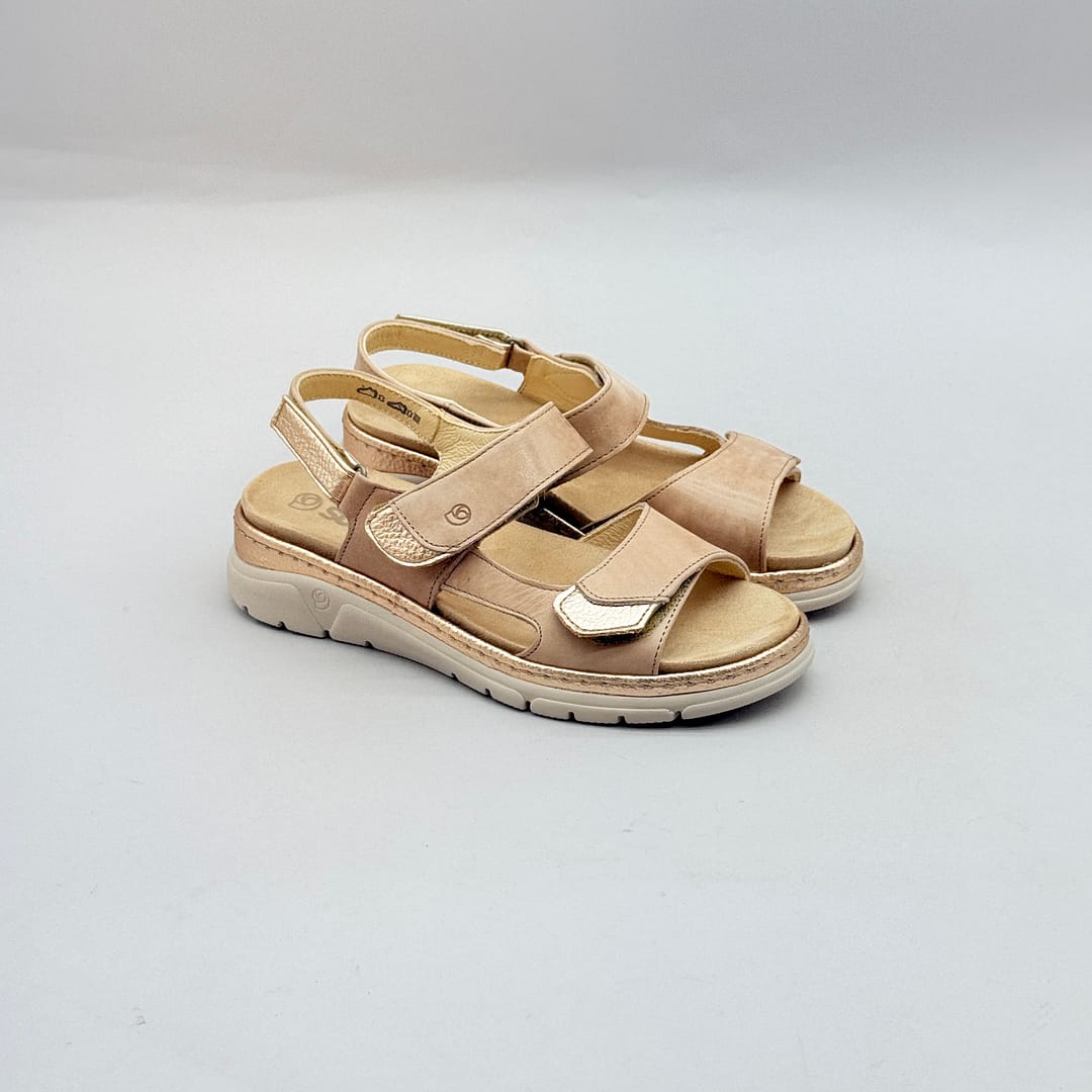 Sandalia Confort Suave Beig J214 Sandalia Confort Suave Beig J214